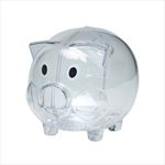TH4062 Plastic Piggy Bank with Custom Imprint